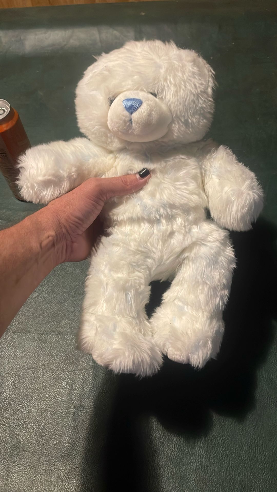 Build-A-Bear Workshop White Blue Teddy Bear Plush Stuffed Animal ToyBuild