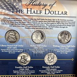 Silver Half dollar collectors set