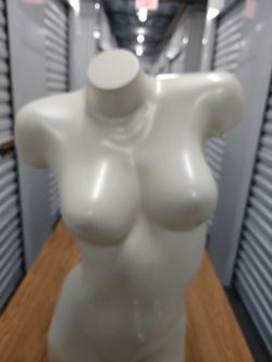 Beautiful Female Mannequin, Full Torso, In Great Condition, Heavy Cast, Full Form In Posing Position.