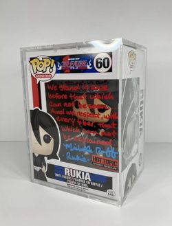 Rukia HotTopic Pre-Release Funko Pop Signed By Michelle Ruff