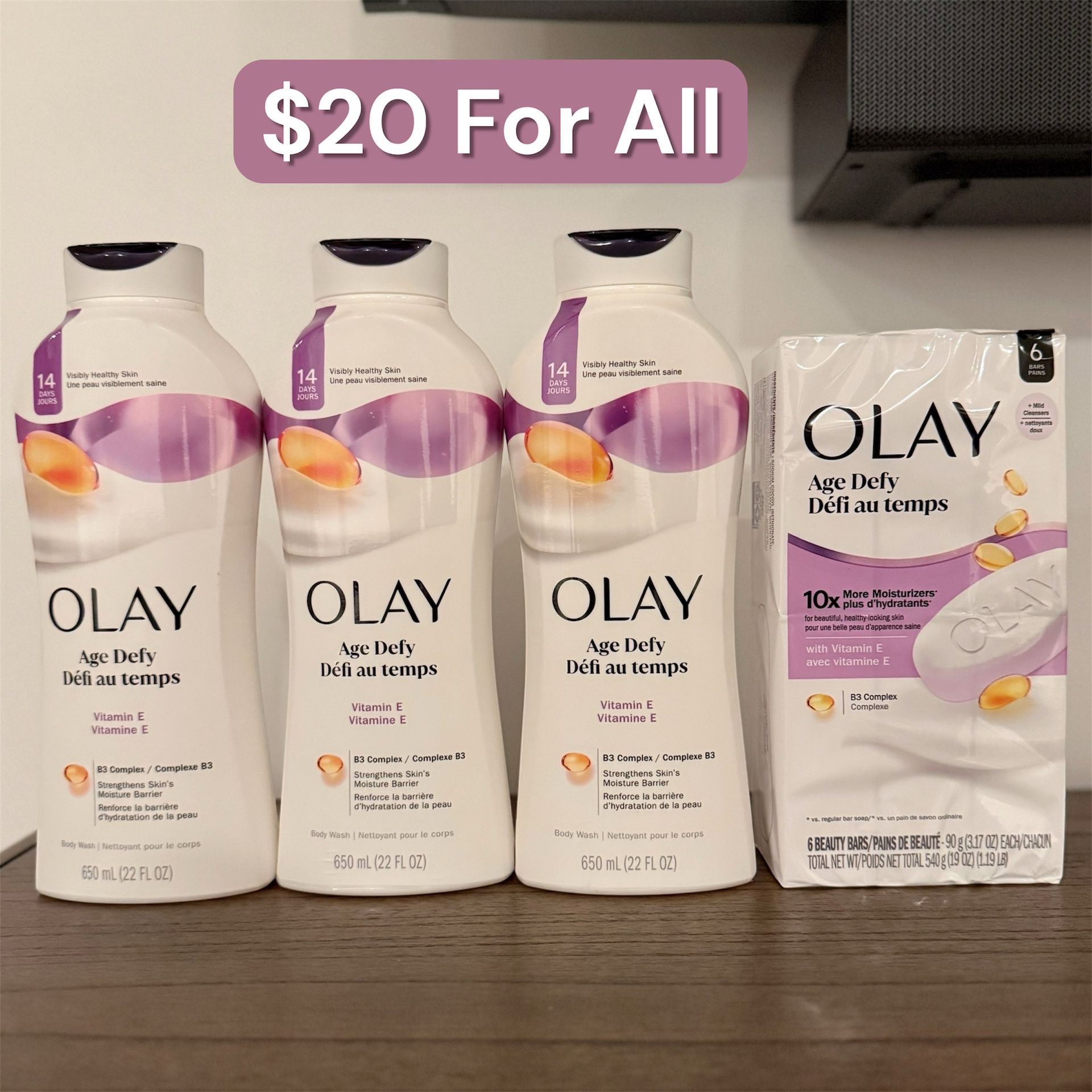 Brand New Olay Body Wash & Bar Soaps- $20 For All