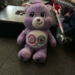 Care Bears Share Bear Plush Stuffed Animal 10" Purple Lollipops 2021 Cute Gift