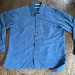 Geoffrey Beene Blue Dress Shirt