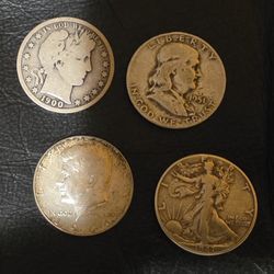 Barber, Walking Liberty, Franklin, Kennedy Half Dollars