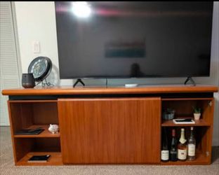 Solid Wood Credenza / TV Stand + Matching Executive Desk
$250 Each or Best Offer!