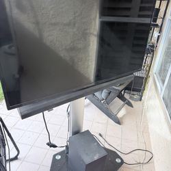 52” TV On Outdoor Rolling Mount