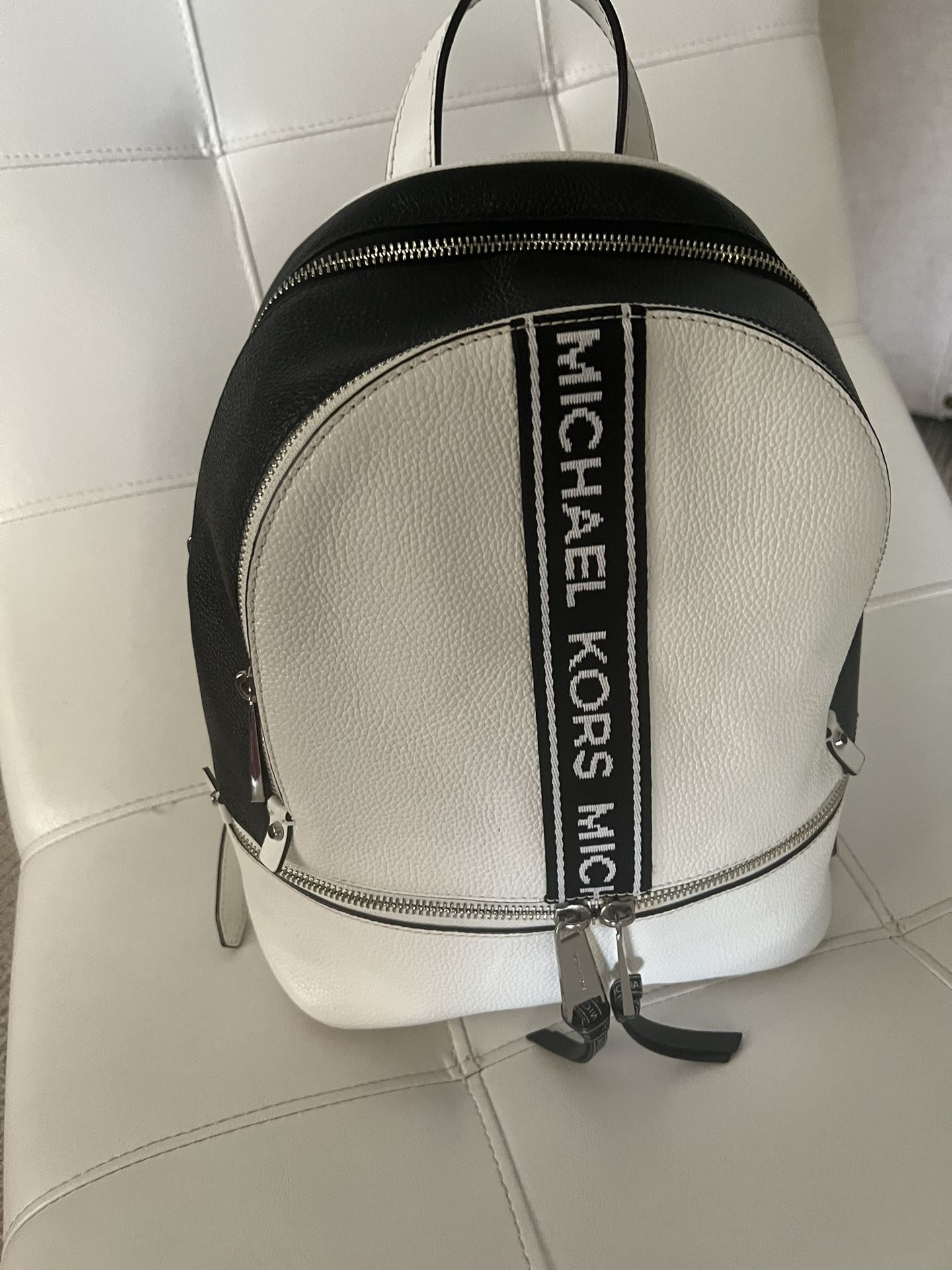 Women's Michael Kors-Rhea Logo Tape Purse/back Pack (New)