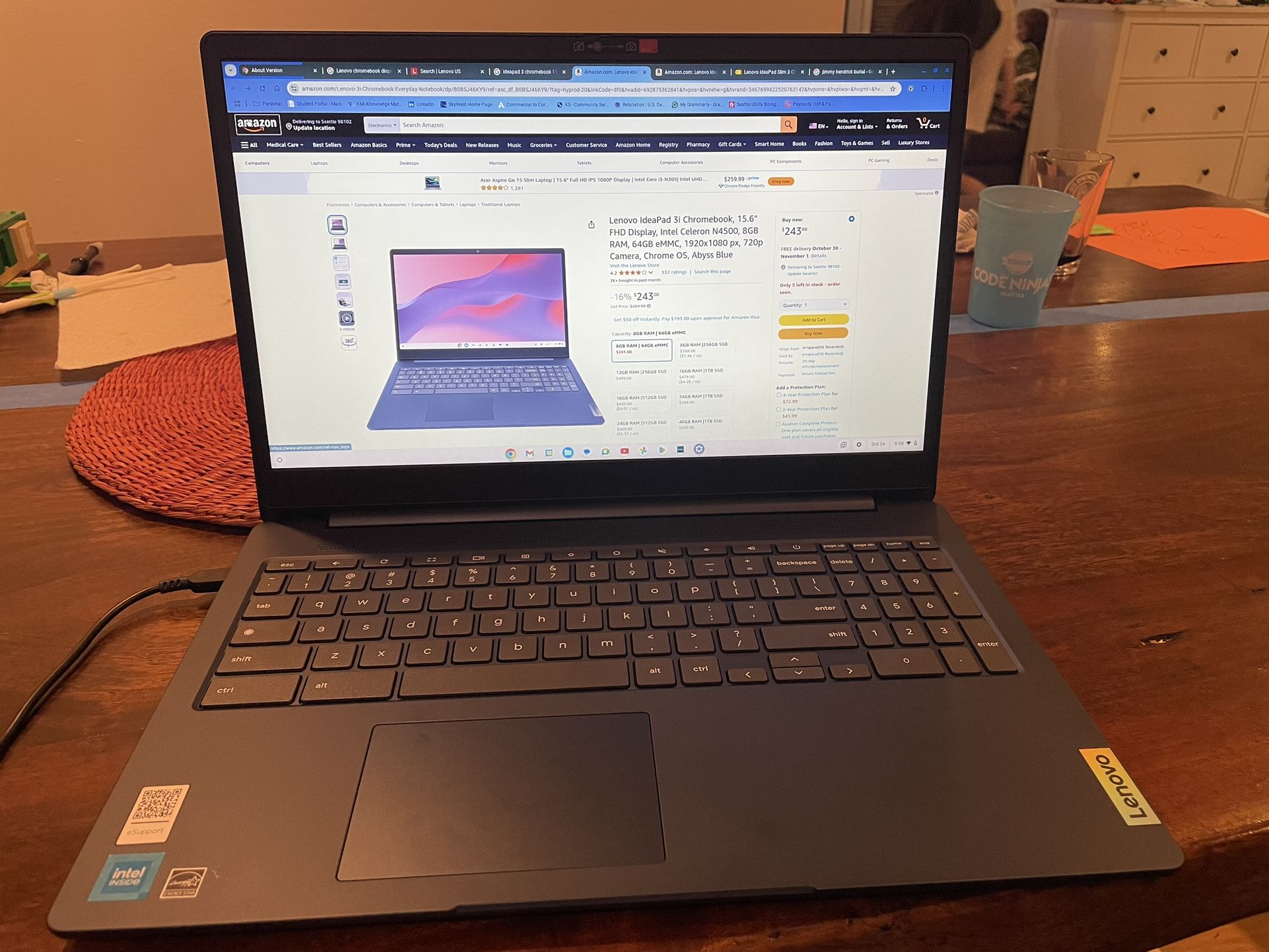 Lenovo 15.6” 64 GB Laptop