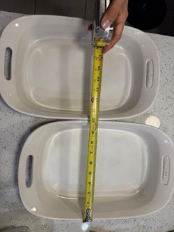 Oven-microwave safe - 2 ceramic oven trays