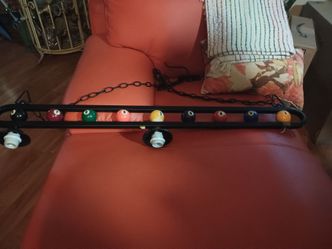 Billiard ball lamp,