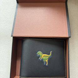 COACH Men’s Leather Rexy Wallet (Black)