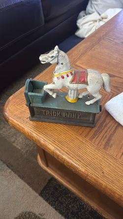 Cast Iron Trick Pony Bank