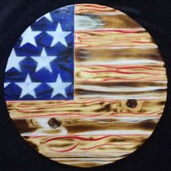 Custom Made American Flag Burn