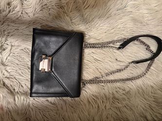 Michael Kors Black Leather Chain Crossbody Bag