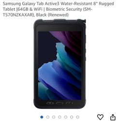 Samsung Galaxy Tab Active3 Water-Resistant 8”