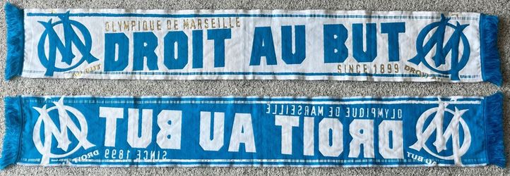 Olympique de Marseille Droit Au But Single Sided Soccer Scarf