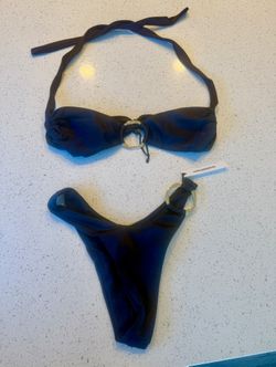 NEW European “Hard Swimwear” Navy Bikini