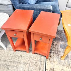 Vintage Pair Of Nightstands 