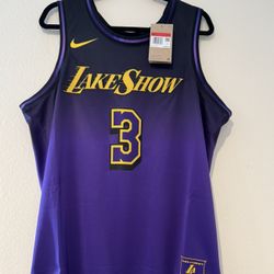 Nike Lakers Davis Jersey Size Large Men 100% Original 