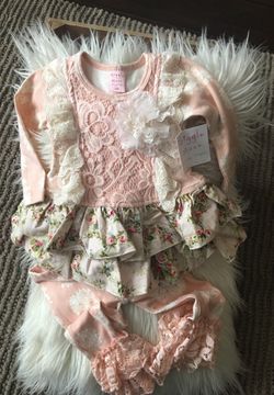 Giggle moon fancy 2 piece outfit 12 months