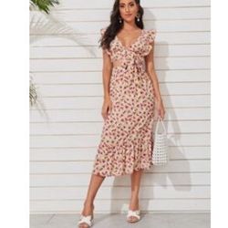 Two Piece Floral Outfit 