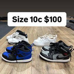 Jordan’s Size 10c Toddler $100 For All