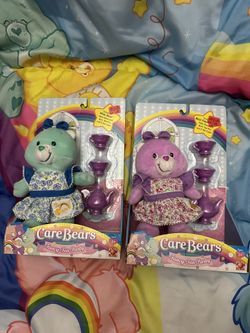 Boxed Fancy Tea Party Wish Bear and Best Friend Care Bears