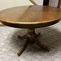 Wood Round Table