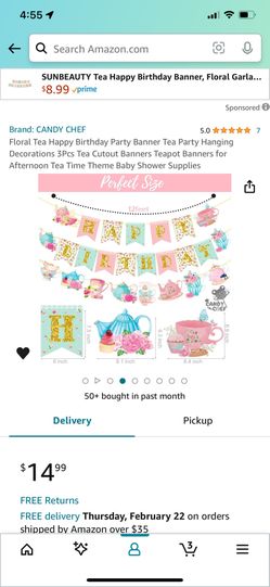 Tea Party Birthday Decorations