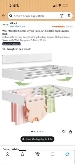 Clothes drying rack