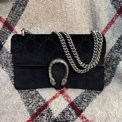 Gucci Dionysus Small GG Velvet Shoulder Bag