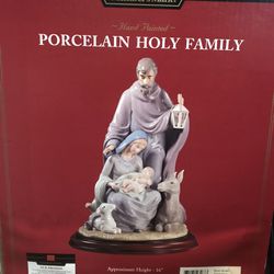 Porcelain Holy Family Statue