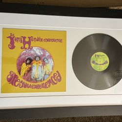 Jimmy Hendrix Vinyl 35 X 22 Frame New
