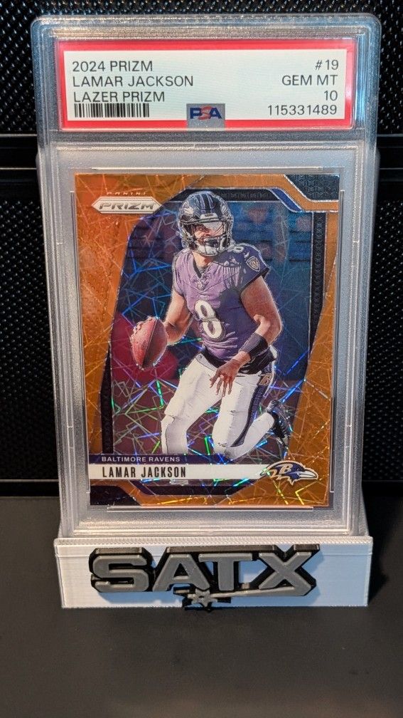 Lamar Jackson Lazer Prizm PSA 10
