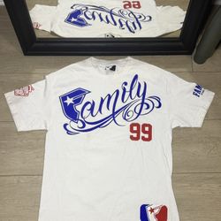 Y2K Famous Stars And Straps Logo Family Scripture LA Dodgers Shirt 