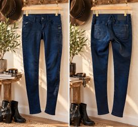 G-Star Raw GS01 Indigo Over-dyed Skinny Jeans