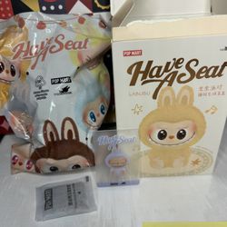 Pop Mart Labubu “Have A Seat” Series Zizi Vinyl Plush Doll