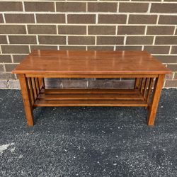 Wooden Craftsman Style Coffee Table