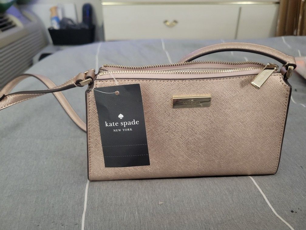 Kate Spade Rose Gold Glitter Schimmer Handbag