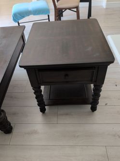 2 end tables and 1 coffee table with drawers (matching set)
