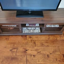 TV Table, With Storage Shelfs