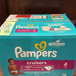 Pampers Cruisers size 4 $25/each box