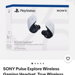 SONY Pulse Explore Wireless Gaming Headset, True Wireless, Bluetooth, White