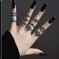 Gorgeous 2021 New Styles Rings Set of 11