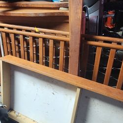 Solid Wood Sleigh Crib