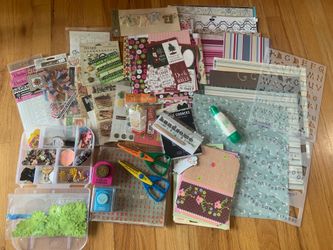 Scrapbooking supplies fun assortment