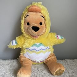 Winnie The Pooh Collectible Plush Disney Easter Chick Egg 