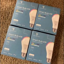 smart bulb A19 9W  With Wifi/App - 2 Pack - sealed