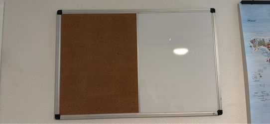 Cork and Dry Erase Board Combo