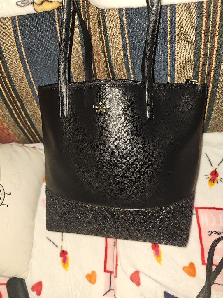 Large Blk Tote Kate Spade Bag 